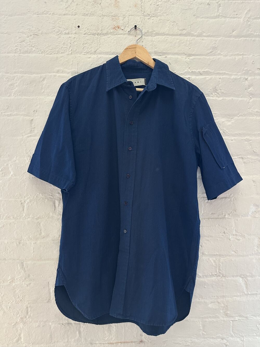 Marni Short Sleeve Utility Button Up Shirt